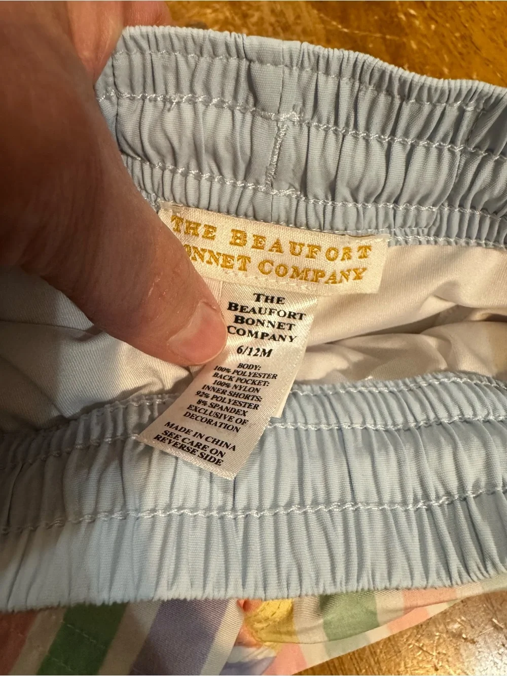 The Beaufort Bonnet Company Tortola Trunks 6/12M Southampton Stripe Worth Avenue